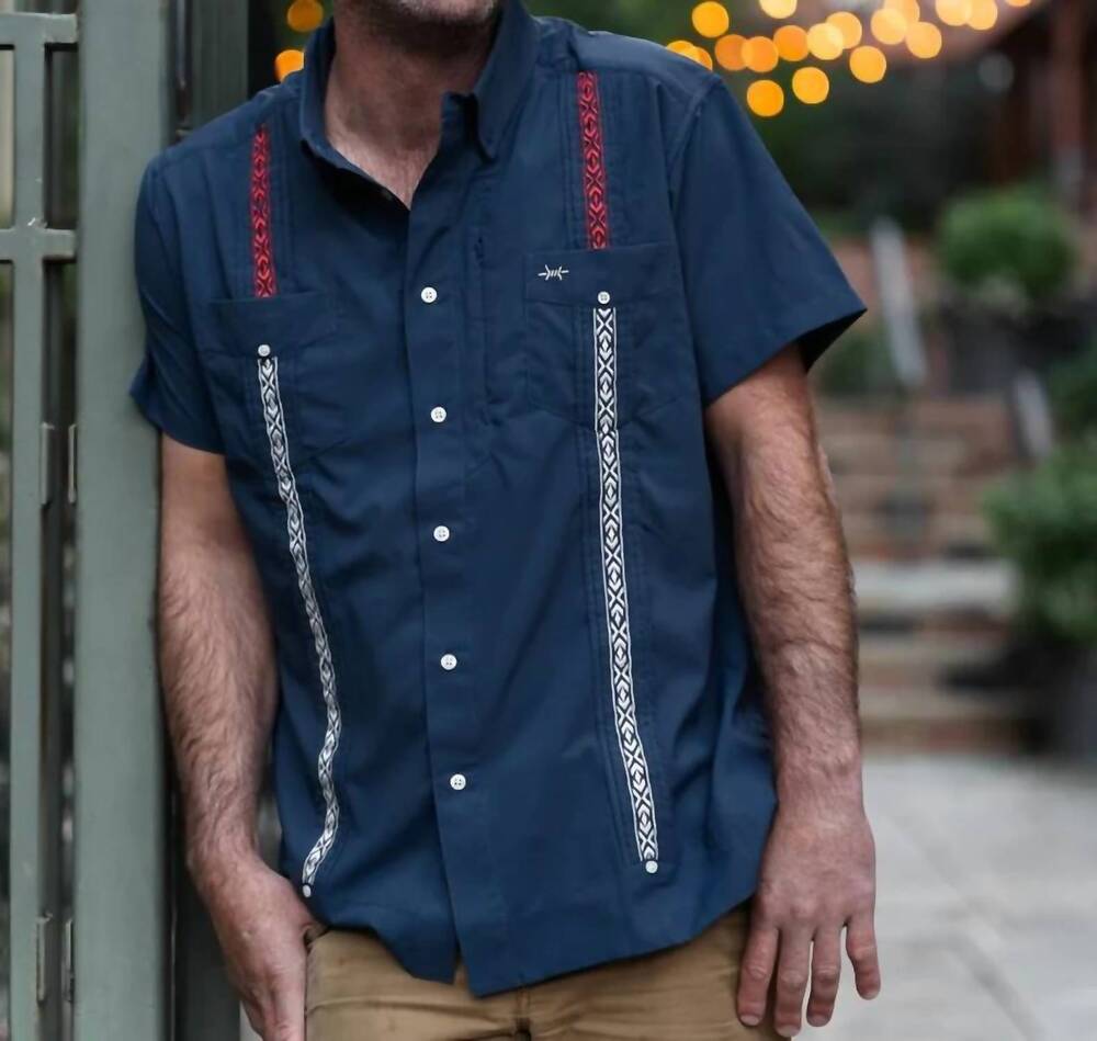 NEW TEXAS STANDARD guayabera libre shirt in libertad